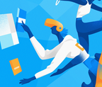 Within Reach — illustration by Hurca! shown in a sample editorial layout