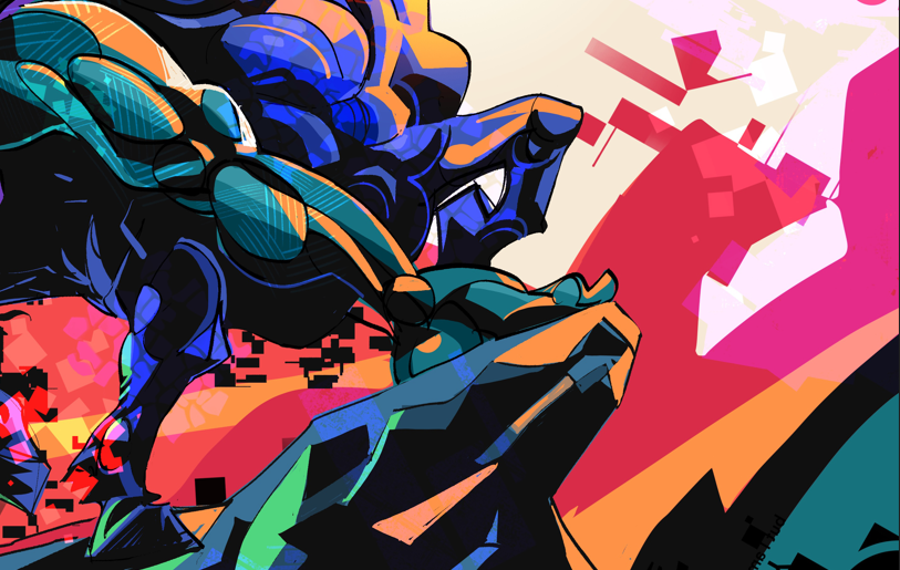 Trial of Will — illustration by Hurca! shown in a sample editorial layout