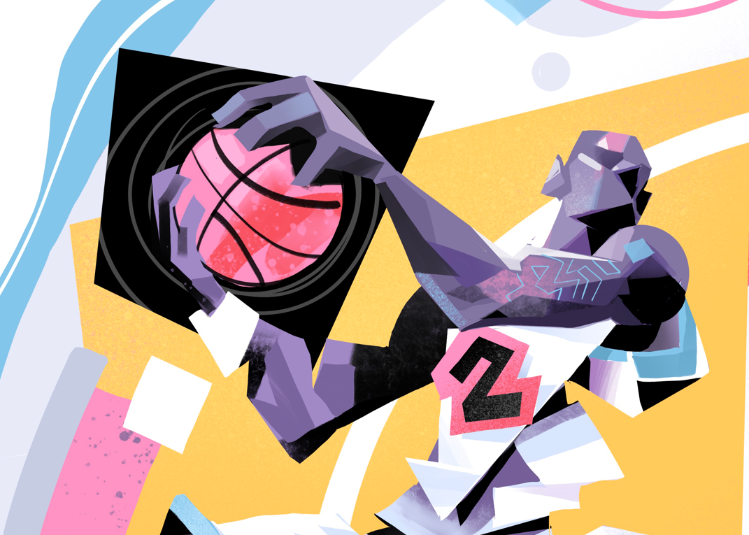 Ring Attack — illustration by Hurca! shown in a sample editorial layout